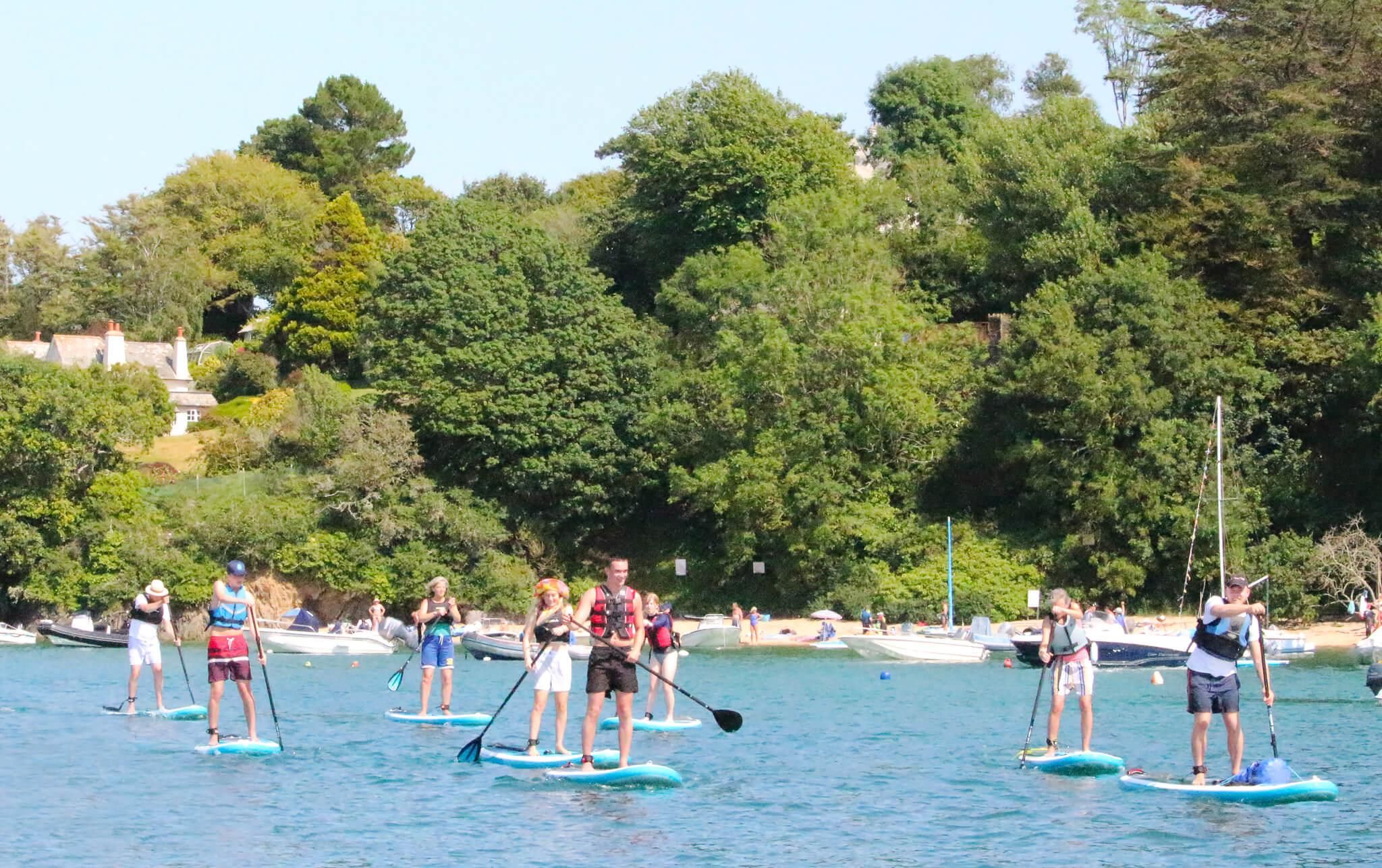 Salcombe: Paddleboarding Gruppenunterricht