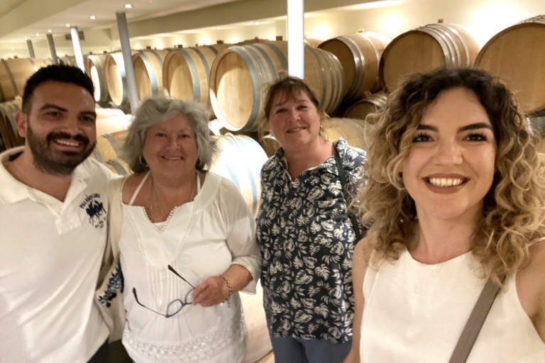 Santorini: Tour durch 3 Weingüter mit Weinprobe und EssenSonnenuntergangstour