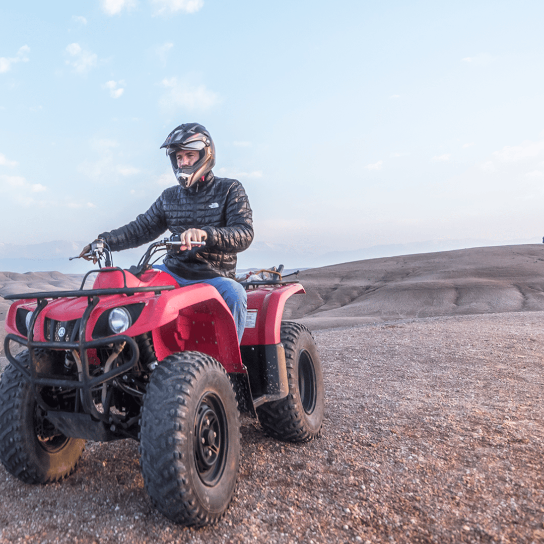 Au départ de Marrakech : Demi-journée de randonnée en quad dans le désert d'Agafay Premium - quad