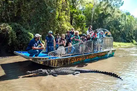 From Darwin: Top End Helicopter Ride & BBQ Cruise Day Trip