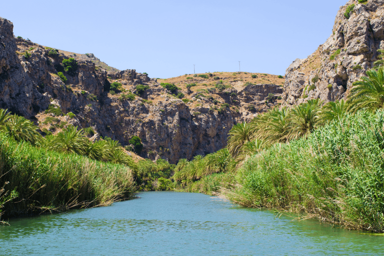 Heraklion: Preveli Palm Beach Boottocht & Rondleiding door de stad RethymnoOphalen bij: Heraklion, Amoudara, Agia Pelagia en Kokini Hani