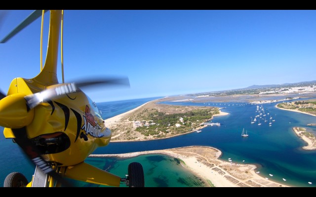 Visit From Monte Gordo Algarve Private Scenic Gyrocopter Flight in Lepe