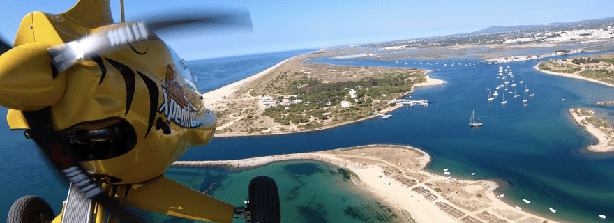 De Monte Gordo: vol panoramique privé en gyrocoptère en Algarve