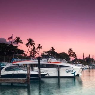 Maui: Scenic Sunset Cruise med 4-retters middag og drinker