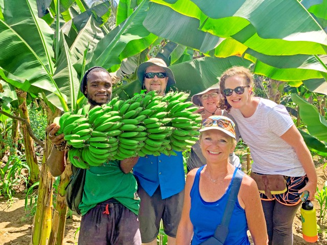 Visit From Praia Banana Plantation Tour and Cuscuz Workshop in Santiago Island