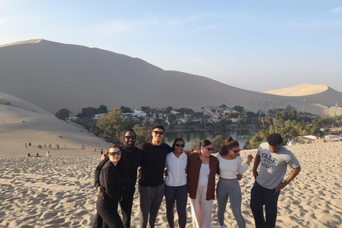 Från Lima: Huacachina Oasis Tour, vingård och solnedgång i öknen