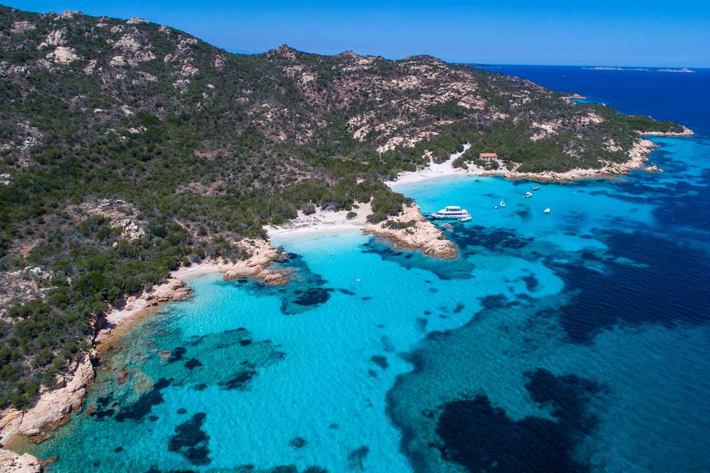 Palau: La Maddalena Archipelago Comfort Boat Tour with Stops