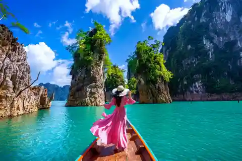 Khao Lak: Tour privato di un giorno a Khao Sok con tour in barca e pranzo