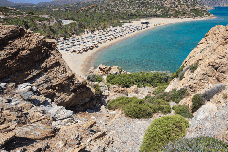 From Heraklion: Palm Forest Beach of Vai, Toplou & Sitia German Tour: Pick up from Anisaras, Analipsi & Gouves