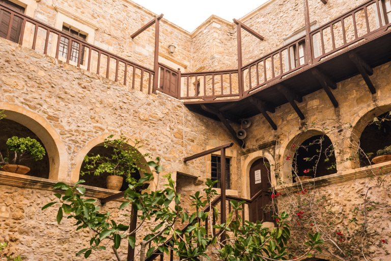 From Heraklion: Palm Forest Beach of Vai, Toplou & Sitia German Tour: Pick up from Anisaras, Analipsi & Gouves