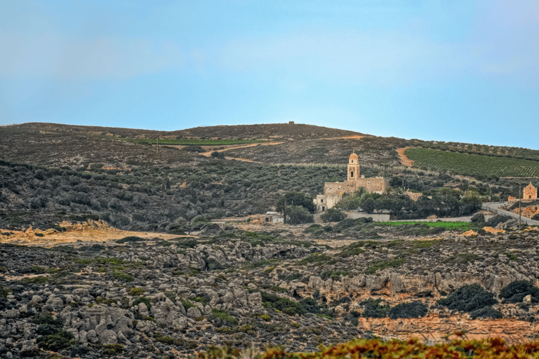 From Heraklion: Palm Forest Beach of Vai, Toplou & Sitia German Tour: Pick up from Anisaras, Analipsi & Gouves
