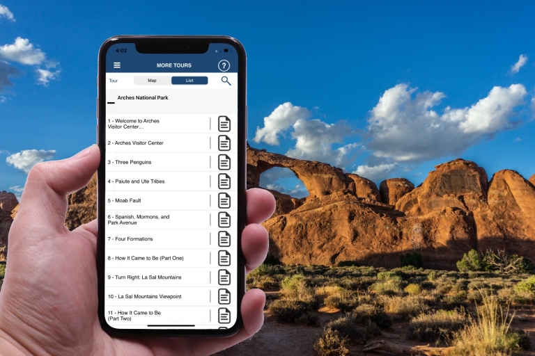 Arches und Canyonlands National Park: In-App Audio GuidesUltimative Utah Combo: 7 Audio-Touren für Selbstfahrer