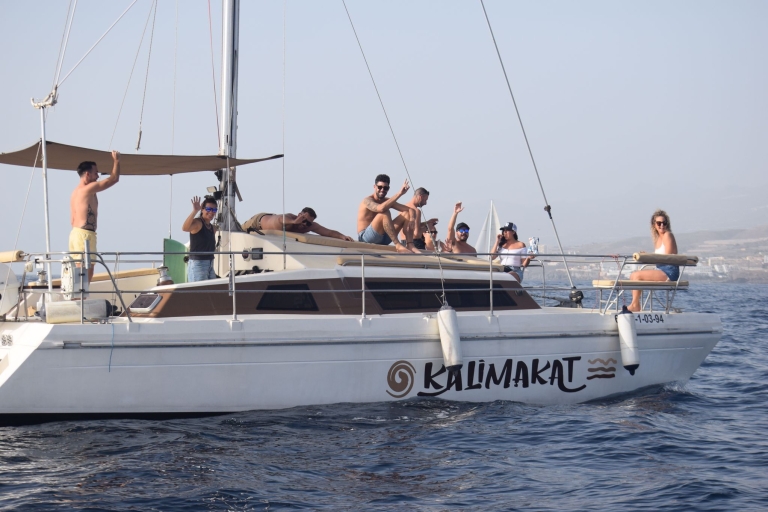 De Costa Adeje: excursion privée en catamaran avec plongée en apnée