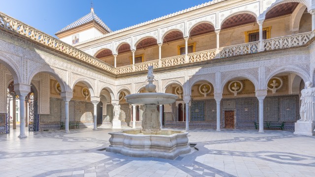 Sevilla: toegangsticket Casa de Pilatos op de begane grond