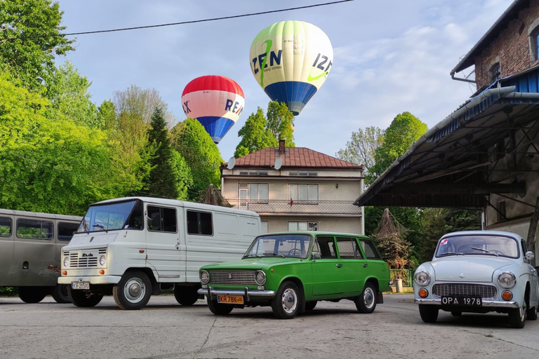 Krakau: Nowa Huta geführte Tour im Oldtimer2.5-stündige private Stadtrundfahrt