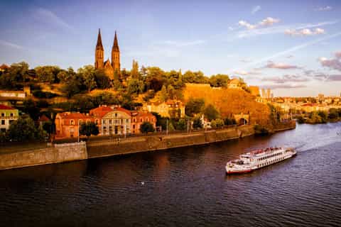 Prague: Vltava River Night Cruise with Buffet