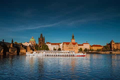 Prague: Vltava River Night Cruise with Buffet
