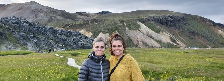Da Reykjavik: escursionismo a Landmannalaugar e tour delle sorgenti termali