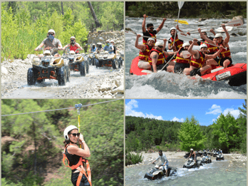 Da Antalya, Belek, Side : Rafting, Zipline, Tour in Atv