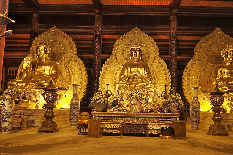 De Hanoi: excursion d'une journée à la pagode Bai Dinh, à Trang An et à la grotte de Mua