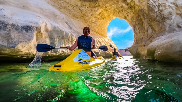 Visit Malta Ultimate Kayak Adventure in Golden Bay, Malta