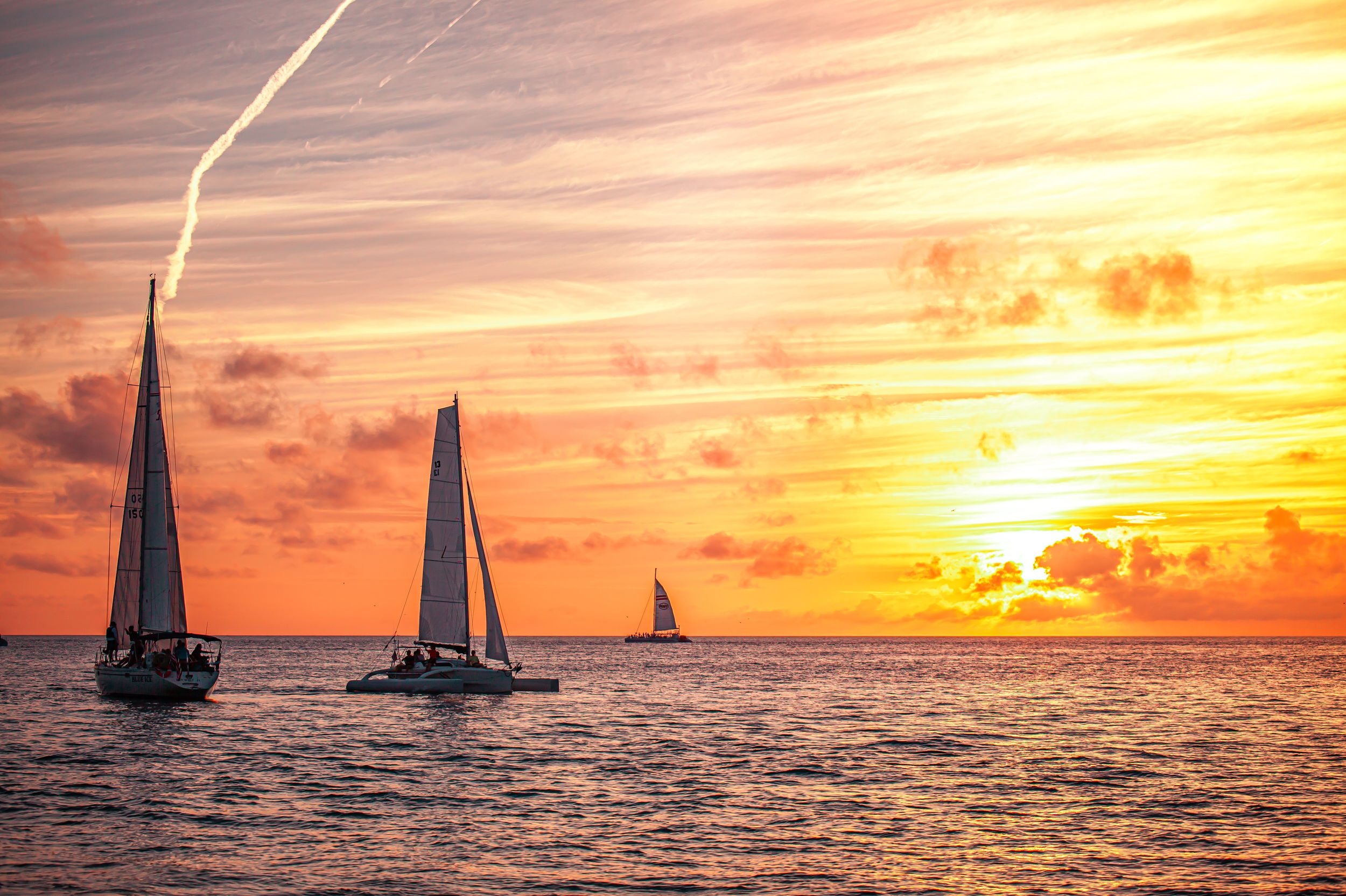 Sonnenstrand: Katamaran-Kreuzfahrt bei Sonnenuntergang mit Abendessen und Prosecco