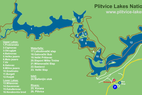 Wycieczka po Jeziorach Plitwickich: Najtańsze ze Splitu