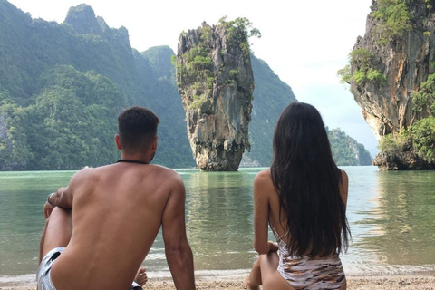 Phuket: Passeio de barco e canoa marítima pela ilha James Bond