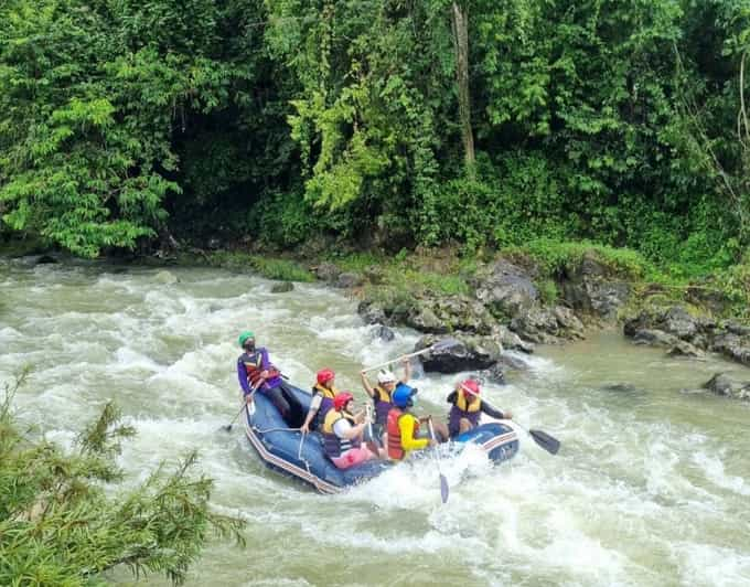 Phuket: Monkey Cave, Water Rafting, Zipline & ATV with lunch | GetYourGuide