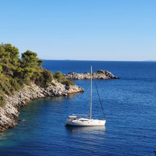 From Split: Private Island-Hopping Sailboat Cruise