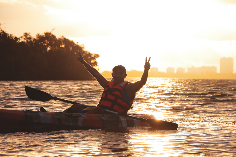 Cancún : expérience de kayak au coucher du soleil dans les mangroves