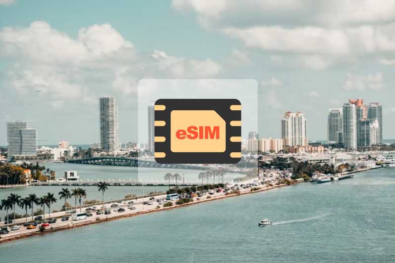 Miami : Forfait de données en itinérance eSIM aux États-Unis