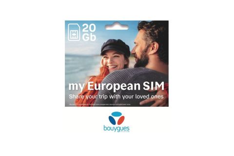 Frankrike: 30 GB Data Sim-kort med ubegrensede samtaler og SMS
