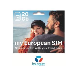 France: 30 GB Data Sim Card with Unlimited Calls and SMS