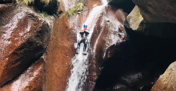 Intermediate Canyoning in Madeira – Jumps, Slides & Rappels