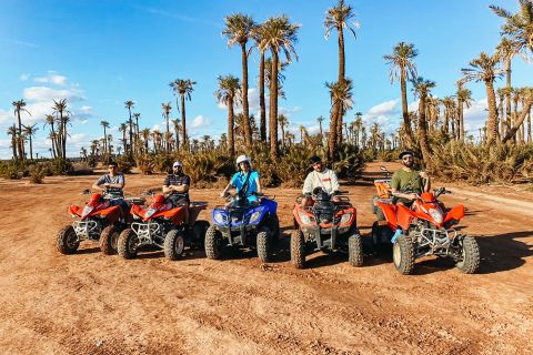 Marrakech : balade en quad à l'oasis de palmiers et dans le désert de Jbilat