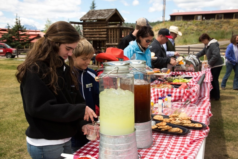 Jackson Hole: obiad z gotowaniem i przejażdżka konna Bridger-Teton