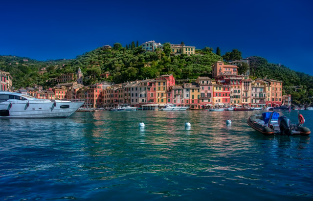 Visit From Genova Portofino Return Transfer by Open-Top Bus in Portofino