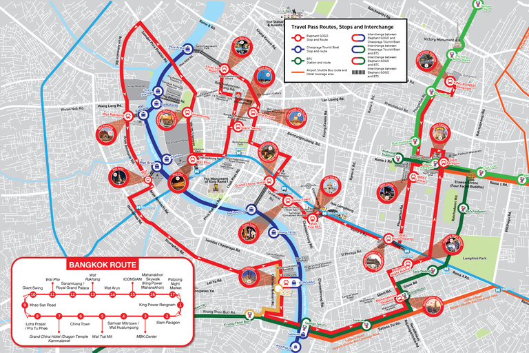 Bangkok: Hop-On Hop-Off Bus with 24, 48 or 72-Hour Validity 48-Hour Hop-On Hop-Off Bus Pass