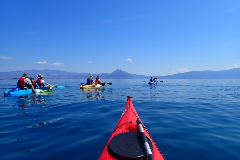 Alkiona: Corinthian Gulf Guided Sea Kayaking Tour & Caves Pickup from Pallini