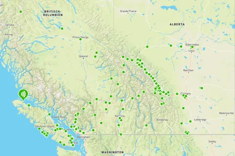 Western Canada Self-Driving Audio Guide English and German