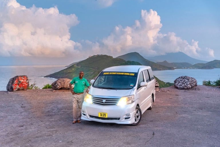 From Basseterre: Private Sightseeing Van Tour and beach. St. Kitts: Private Tour