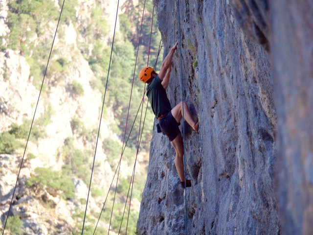 Visit From Kalamata Rock Climbing in Lagada in Mystras