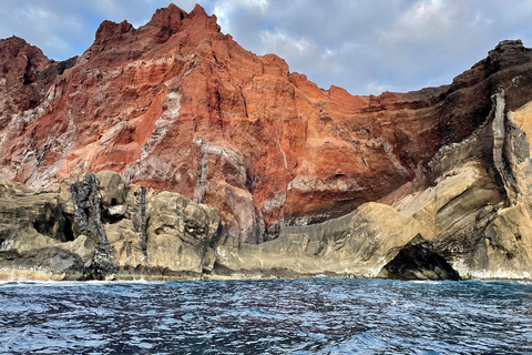 Isola di Faial: Tour unico in barca al vulcano Capelinhos