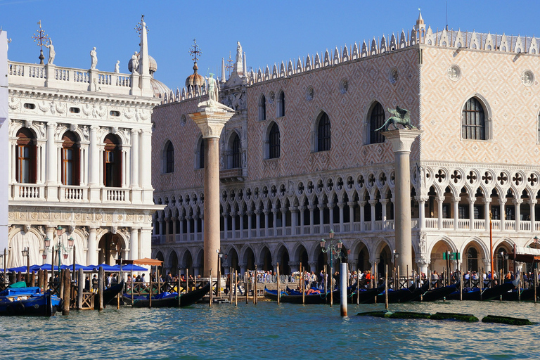 Venedig, Venedig Dogepalatset Guidad tur med valfri gondolturTur i liten grupp på engelska utan gondoltur