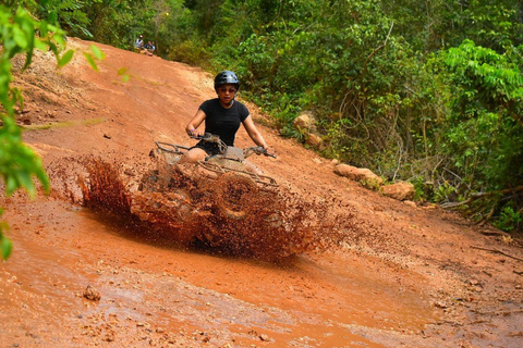 Puerto Morelos: Exciting ATV, Cenote and Zipline Adventure Single ATV from Tulum