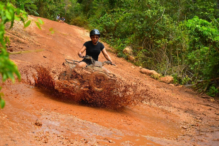 Puerto Morelos: Exciting ATV, Cenote and Zipline Adventure Single ATV from Tulum