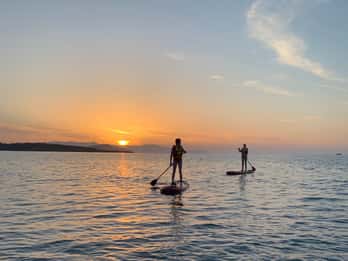 Chania : Stand-up Paddleboard au coucher du soleil sur la côte
