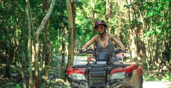 Cozumel: ATV Ride to Jade Cavern, Beach Club Access & Lunch