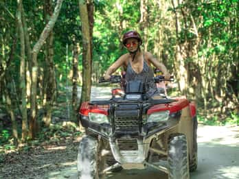 Cozumel: ATV Ride to Jade Cavern, Beach Club Access & Lunch